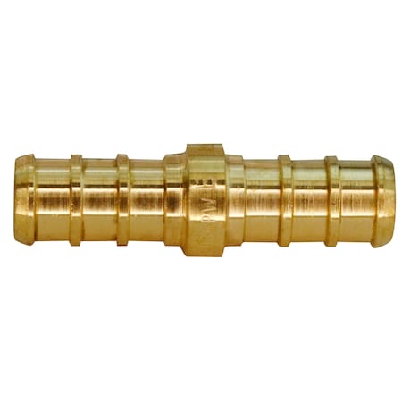 Apollo 3/8 in. Brass PEX Barb Coupling APXC3838